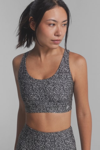 Brassière de sport - Anthracite et blanc