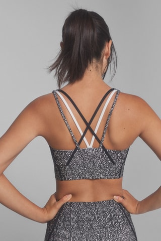 Brassière de sport - Anthracite et blanc
