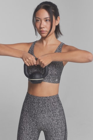 Brassière de sport - Anthracite et blanc