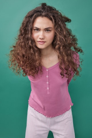 Pyjama - Rose et blanc