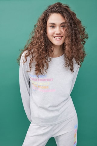 Pyjama - Gris clair chiné