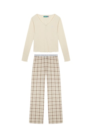 Pyjama - Beige et marron