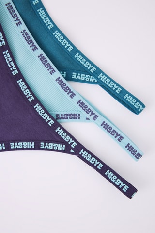 3 strings - Bleu nuit et turquoise