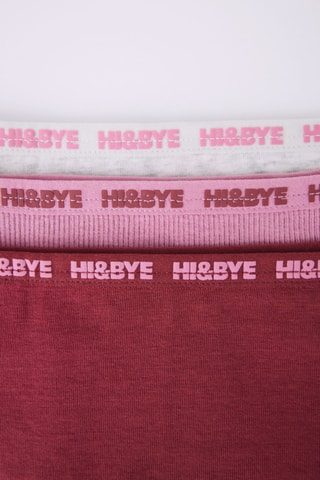 3 culottes - Bordeaux et rose