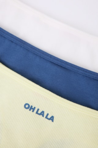 3 strings - Blanc et jaune