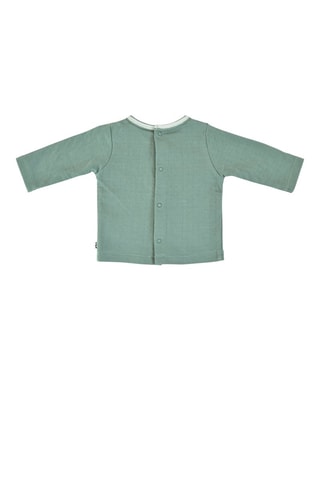 T-shirt e jardineiras às riscas Dristan Verde azeitona e azul-marinho - Azul e verde