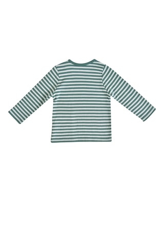T-shirt Verde - Branco, azul e verde
