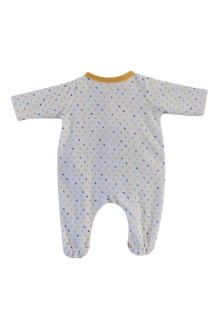 Babygro Emery Branco - Branco e amarelo