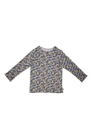 T-shirt - Cinzento e azul-marinho - Azul e cinzento