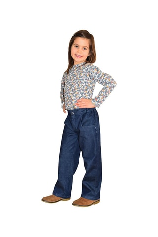 T-shirt - Cinzento e azul-marinho - Azul e cinzento