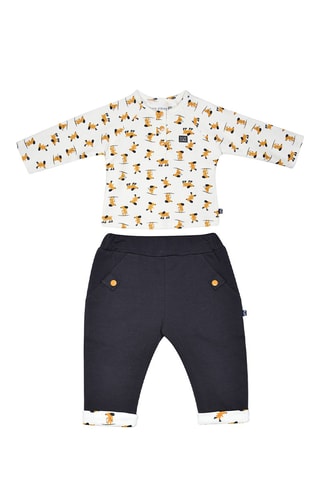 T-shirt e calças Joseph Preto e mostarda - Preto e amarelo