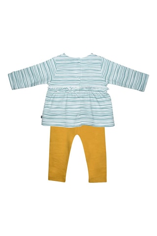 Calças e t-shirt Amarelo e branco - Branco, azul e amarelo