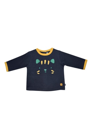 Calças e t-shirt Azul-marinho e branco - Branco, azul e amarelo