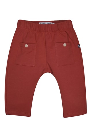 T-shirt e calças Branco e vermelho-tijolo - Branco, bege, vermelho e azul