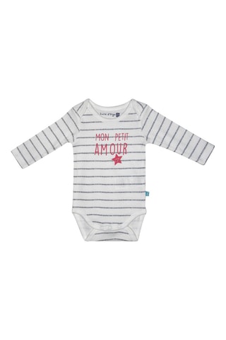 3 bodies em algodão biológico - Branco - Branco