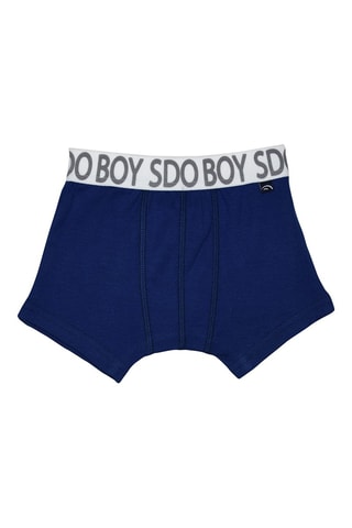 3 boxers - Azul-marinho, laranja e branco - Branco, azul e laranja