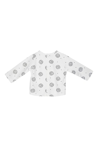 Jardineiras e t-shirt Cinzento e branco - Branco, preto e cinzento