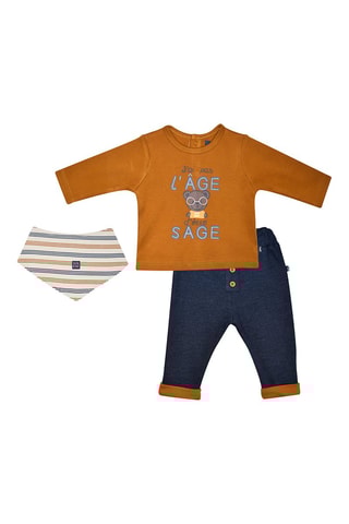 Conjunto 3 peças Iago Caramelo - Castanho