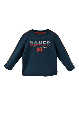 Sweat Azul-noite - Branco, vermelho e azul