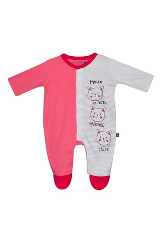 Babygro Evelina Rosa e cinzento - Rosa e cinzento