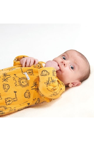 Babygro Elmert Amarelo - Branco e amarelo