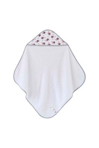 Capa de banho Cru - Branco e verde