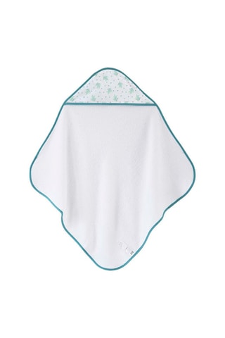 Capa de banho Cru - Branco e verde