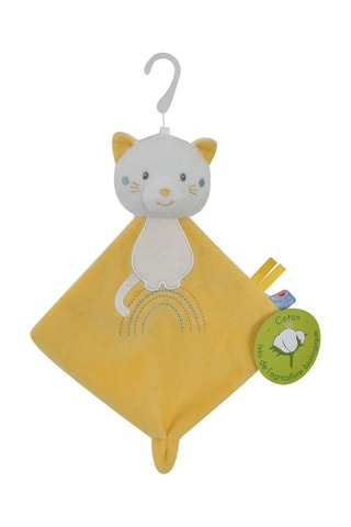 Peluche em algodão biológico Gato Amarelo