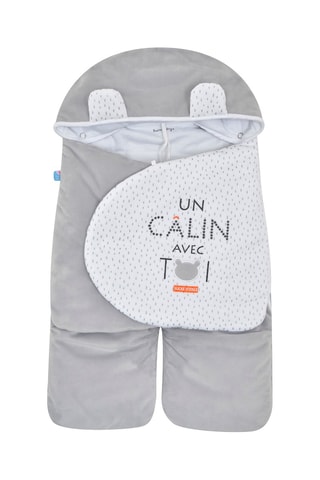 Saco de bebé Cinzento - Branco, preto e cinzento