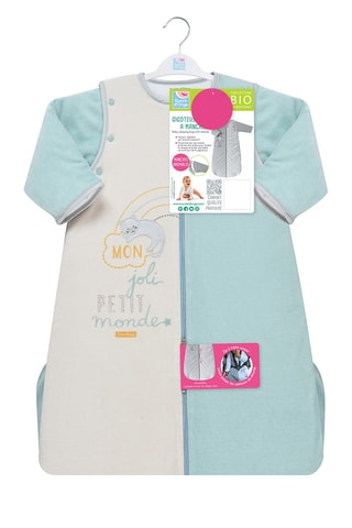 Saco de bebé em algodão Ercan Turquesa - Azul