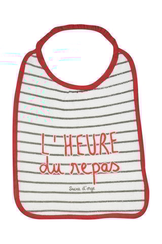 3 babetes Coral e branco