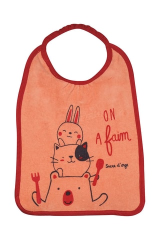 3 babetes Coral e branco