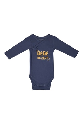 2 bodies Massimo - Branco e azul-marinho - Branco e azul