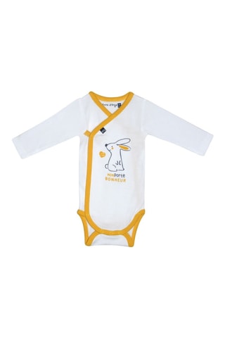 2 bodies Maurade - Branco e amarelo - Branco e amarelo