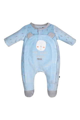 Babygro Azul-celeste - Branco, azul e cinzento