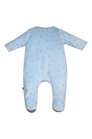 Babygro Azul-celeste - Branco, azul e cinzento