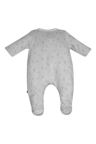 Babygro Cinzento - Branco, laranja e cinzento