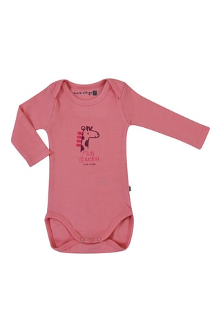 3 bodies Evangelista Fúcsia, branco e rosa - Branco e rosa