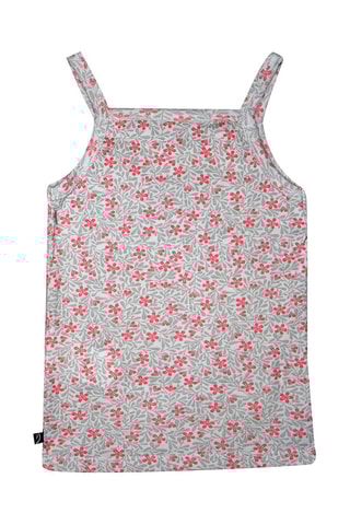 2 camisolas de alças Eufrasia Branco e cinzento - Branco, rosa e cinzento