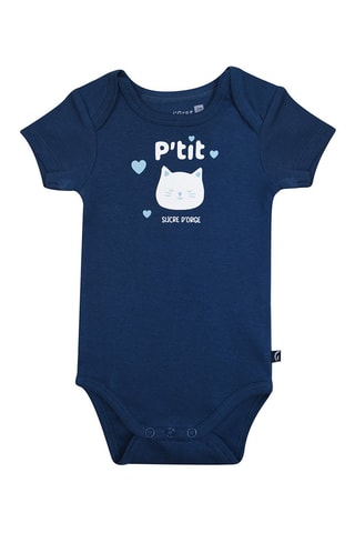 3 bodies Azul e branco - Azul