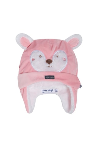 Gorro Rosa - Branco e rosa