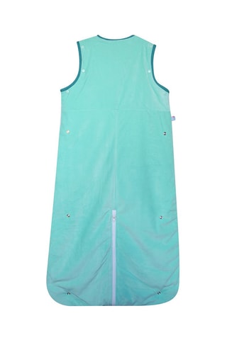 Saco de dormir bi-matéria Verde-água e branco - Azul e verde