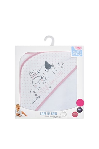 Capa de banho Harmonie - Branco - Branco e rosa