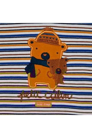 T-shirt e calças  Azul e castanho - Azul e castanho