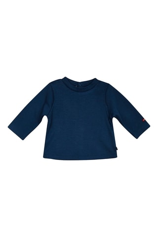 Jardineiras e t-shirt Azul-marinho e bege - Bege e azul