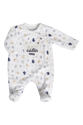 Babygro Fenix Branco e bege - Branco e bege