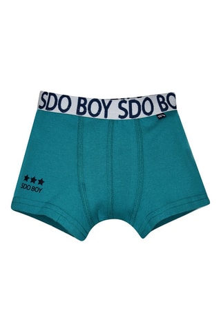 3 boxers - azul-marinho e branco - Branco e azul