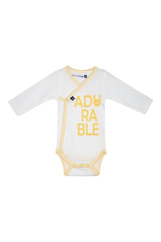 2 bodies Jasper Amarelo e branco - Branco e amarelo