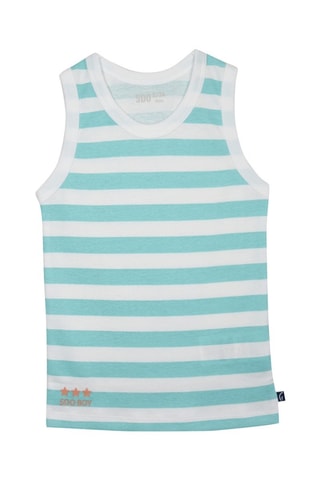 2 camisolas de alças de pijama Luis - Azul - Branco e azul