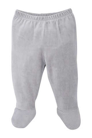 Pijama de veludo Cinzento claro - Cinzento